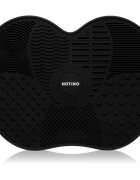 Notino Makeup Brushes Silicone Cleaning Mat For Make-Up Brushes suport pentru curățarea pensulelor Black 1 buc
