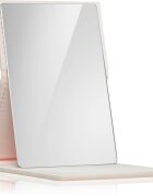 Notino Mirrors Compact Mirror oglinda cosmetica Leatherette Beige 1 buc