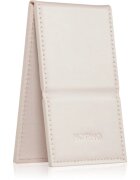Notino Mirrors Compact Mirror oglinda cosmetica Leatherette Beige 1 buc