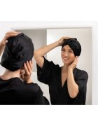 Notino Silk Collection Hair wrap turban din mătase pentru păr Black 1 buc
