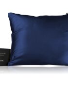 Notino Silk Collection Pillowcase față de pernă din mătase Navy Blue 50x60 cm