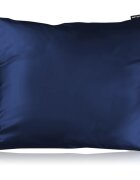 Notino Silk Collection Pillowcase față de pernă din mătase Navy Blue 50x60 cm