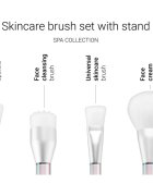 Notino Spa Collection Skincare brush set with stand set de pensule pentru îngrijirea pielii