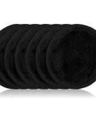 Notino Spa Collection Spa headband and make-up removal pads set set pentru demachiere cu bentiță cosmetică Black 7 buc