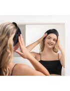 Notino Spa Collection Spa headband and make-up removal pads set set pentru demachiere cu bentiță cosmetică Black 7 buc