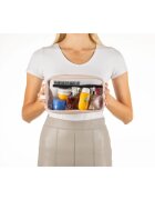 Notino Travel Collection Clear Organizer Set Set de călătorii Beige 4 buc