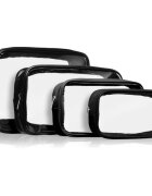 Notino Travel Collection Clear Organizer Set Set de călătorii Black