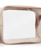 Notino Travel Collection Extra Large Clear Organizer geantă de cosmetice transparentă XL Beige 275x20x125 cm 1 buc