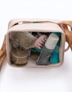 Notino Travel Collection Extra Large Clear Organizer geantă de cosmetice transparentă XL Beige 275x20x125 cm 1 buc