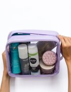 Notino Travel Collection Extra Large Clear Organizer geantă de cosmetice transparentă XL Purple 275x20x125 cm 1 buc