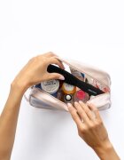Notino Travel Collection Large Clear Organizer geantă de cosmetice transparentă L Beige 1 buc