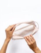 Notino Travel Collection Large Clear Organizer geantă de cosmetice transparentă L Beige 1 buc
