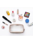 Notino Travel Collection Large Clear Organizer geantă de cosmetice transparentă L Beige 1 buc