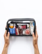 Notino Travel Collection Large Clear Organizer geantă de cosmetice transparentă L Black 26x14x85 cm 1 buc