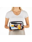 Notino Travel Collection Large Clear Organizer geantă de cosmetice transparentă L Black 26x14x85 cm 1 buc
