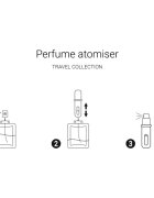 Notino Travel Collection Perfume Atomiser sticluță reîncărcabilă cu atomizor Silver 5 ml