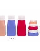 Notino Travel Collection Silicone Travel Bottles Set sticluțe pentru călătorie reutilizabile