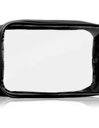 Notino Travel Collection Small Clear Organizer geantă de cosmetice transparentă transparent S Black 20x10x5 cm 1 buc