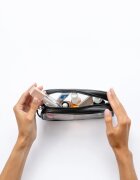 Notino Travel Collection Small Clear Organizer geantă de cosmetice transparentă transparent S Black 20x10x5 cm 1 buc