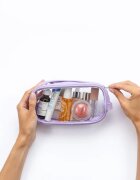 Notino Travel Collection Small Clear Organizer geantă de cosmetice transparentă transparent S Purple 20x10x5 cm 1 buc