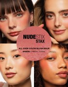 Nudestix Stax All Over Color Blush Balm machiaj multifuncțional pentru ochi buze și față culoare Cheeky Coral 2.5 g