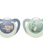 NUK First Choice Night 6-18 m suzetă Hippo/Koala 2 buc
