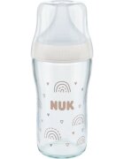 NUK Perfect Match Glass Bottle biberon de sticlă cu controlul temperaturii 3m+ 1 buc