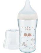 NUK Perfect Match Glass Bottle biberon de sticlă cu controlul temperaturii 3m+ 1 buc