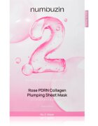 Numbuzin No. 2 Rose PDRN Collagen Plumping Sheet Mask mască textilă hidratantă pentru o piele mai luminoasa 5 buc