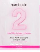 Numbuzin No. 2 Rose PDRN OverNight Collagen Mask mască hrănitoare profundă pentru noapte 4 buc