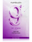 Numbuzin No. 9 NAD Bio Lifting-sil Full Face Mask mască de colagen cu efect de fermitate cu peptide 4 buc