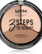 NYX Professional Makeup 3 Steps To Sculpt Patela pentru conturul fetei culoare 01 Fair 15 g
