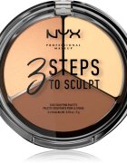 NYX Professional Makeup 3 Steps To Sculpt Patela pentru conturul fetei culoare 02 Light 15 g