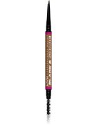 NYX Professional Makeup Blade & Shade creion pentru sprancene cu pensula culoare 02 Blonde g