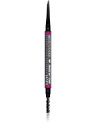 NYX Professional Makeup Blade & Shade creion pentru sprancene cu pensula culoare 11 Grey g