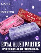 NYX Professional Makeup Bridgerton Royal Blush paleta fard de obraz culoare 01 Wallflower 2x5 g
