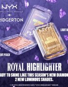 NYX Professional Makeup Bridgerton Royal Highlighter iluminator culoare 01 Iridescent Peach 5 g