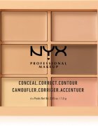 NYX Professional Makeup Conceal. Correct. Contour paletă de contur și corectare culoare 01 Light 6 x 1.5 g