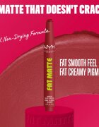 NYX Professional Makeup Fat Matte balsam de buze cu efect matifiant Mauve Cloud 2 g