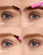 NYX Professional Makeup Fluff & Snatch creion pentru sprancene cu efect de pulbere culoare Taupe 1 g