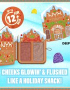 NYX Professional Makeup Gingerbaddie Land Buttermelt paletă cu iluminatoare și farduri de obraz culoare Deep 1 buc