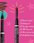 NYX Professional Makeup Micro Brow Pencil creion pentru sprancene culoare 06 Brunette 0.09 g