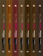 NYX Professional Makeup Powder Louder creion pentru sprancene cu pensula culoare Louder Auburn 1 buc