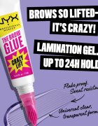 NYX Professional Makeup The Brow Glue Crazy Lift gel de sprancene de lungă durată 7 ml