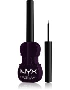 NYX Professional Makeup Wednesday Cello Liquid Liner tuș lichid pentru ochi cu efect mat culoare 01 Purple 2 ml