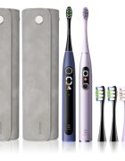 Oclean X Pro Digital Set set pentru igienă dentară Purple & Dark Blue
