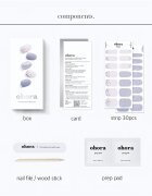 OHORA Gel Nail Sticker N Afterglow folii autocolante pentru unghii culoare ND-196 30 buc