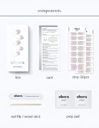 OHORA Gel Nail Sticker N Basic Nails no.3 folii autocolante pentru unghii culoare NBS-003 30 buc