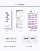 OHORA Gel Nail Sticker N Blueberry Jam folii autocolante pentru unghii culoare NB-031 1 buc