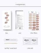 OHORA Gel Nail Sticker N Carmel folii autocolante pentru unghii culoare ND-315 1 buc